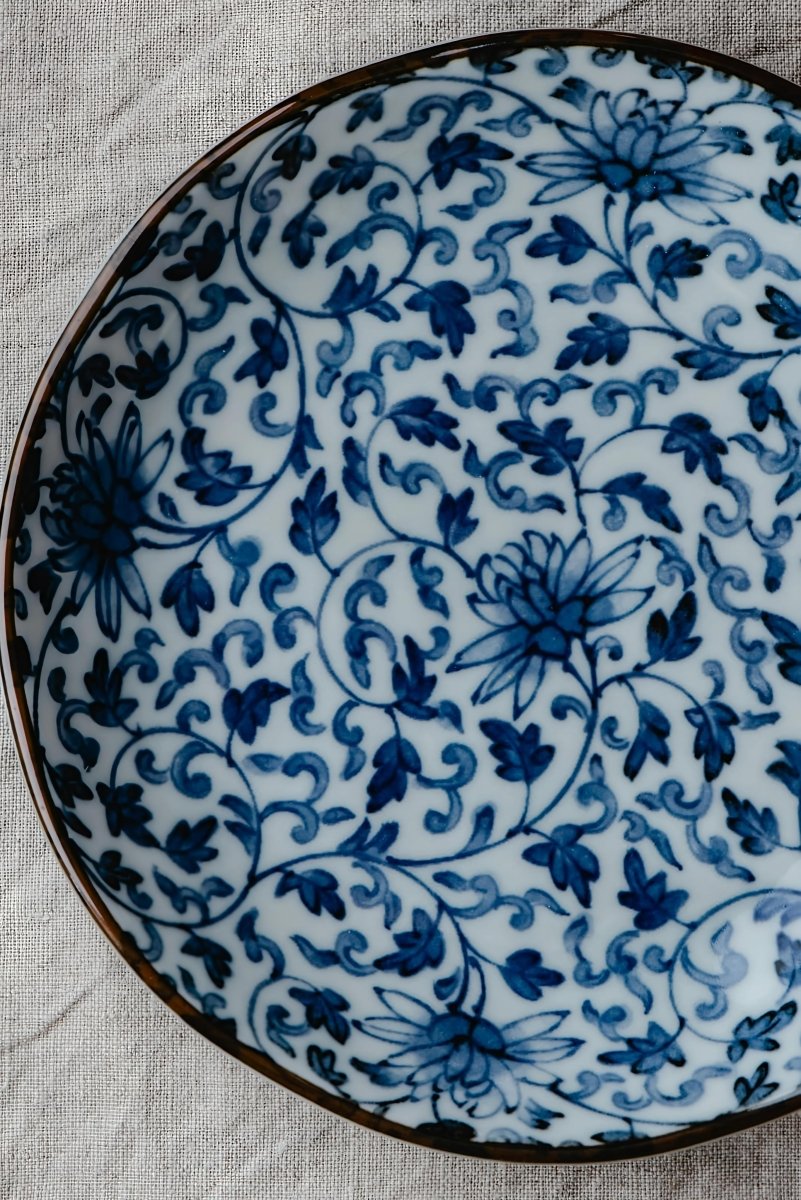 Kantha Neel Thali - Neelambara Blue Pottery Neelambara   12 inch Kantha Neel Thali - Neelambara