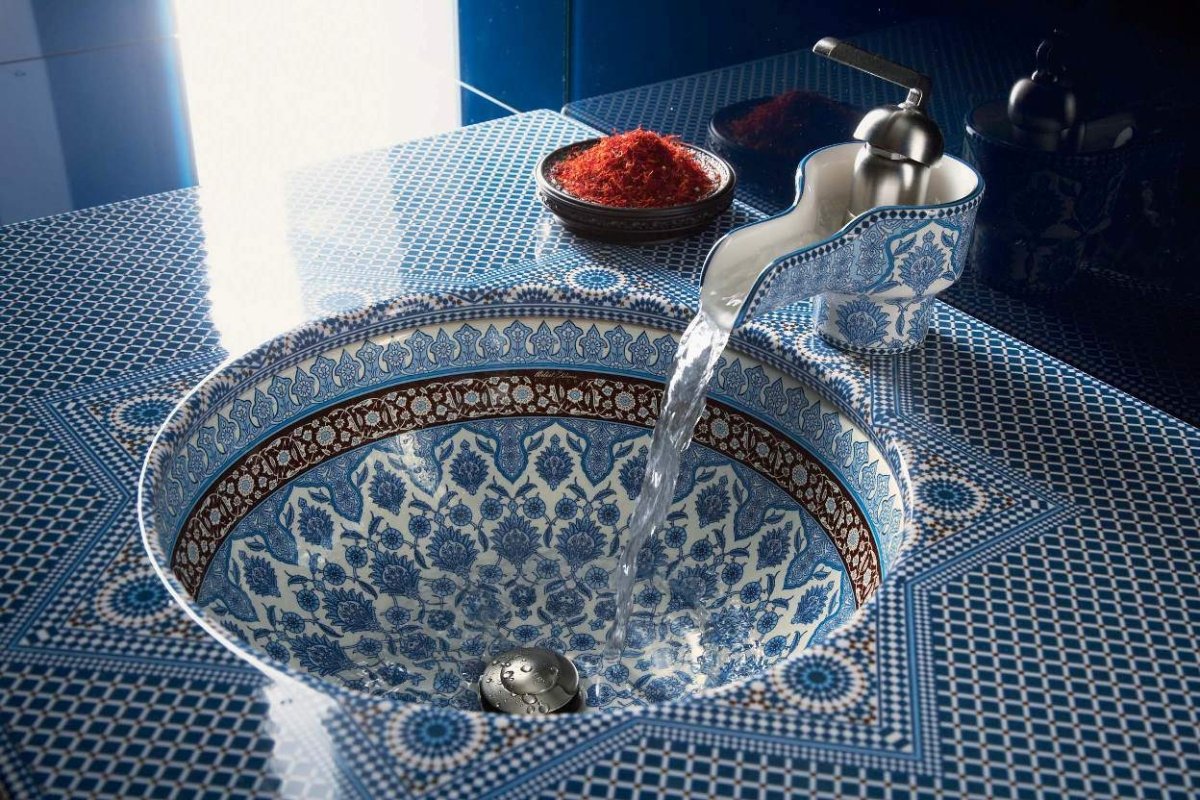 Lavanya Vaari - Neelambara Blue Pottery Neelambara   Custom size; as per demand Lavanya Vaari - Neelambara