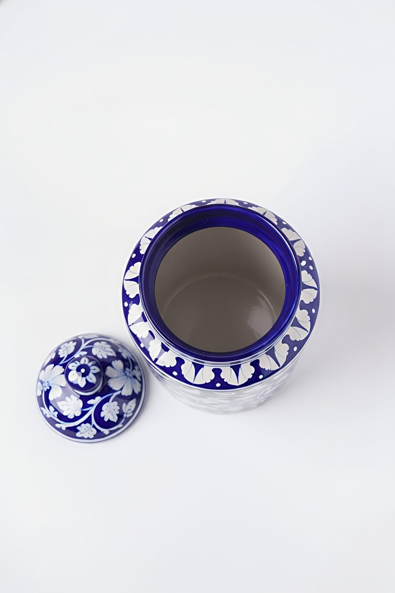 Neel Kusum Nidhi - Neelambara Blue Pottery Neelambara   7 inch x 4.5 inch Neel Kusum Nidhi - Neelambara