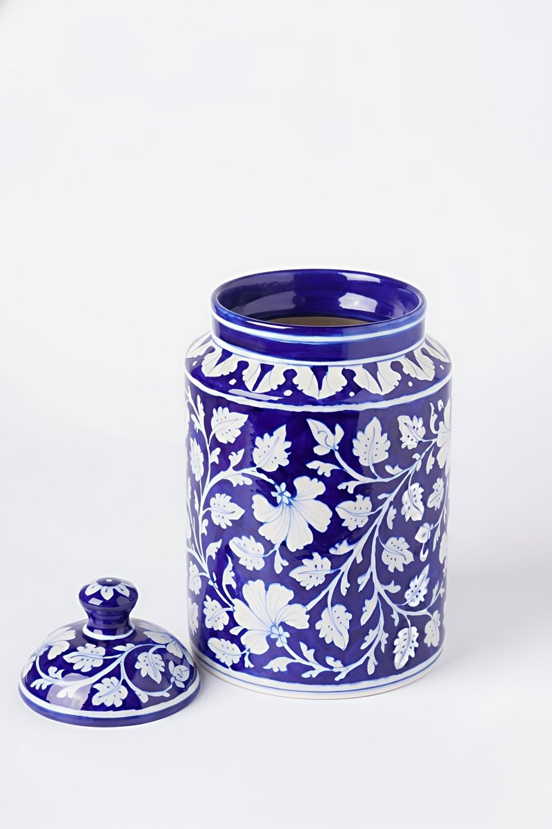 Neel Kusum Nidhi - Neelambara Blue Pottery Neelambara   7 inch x 4.5 inch Neel Kusum Nidhi - Neelambara