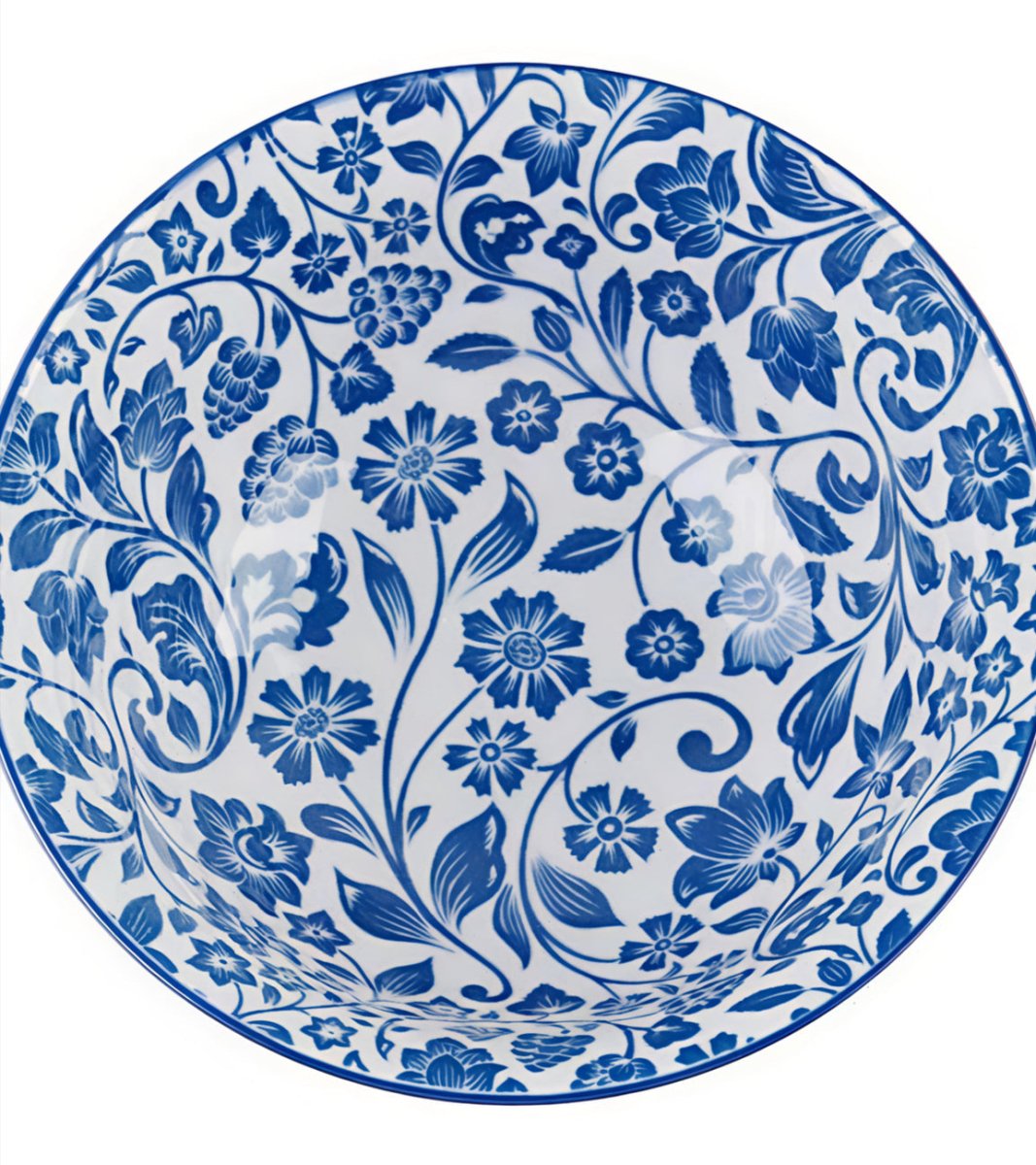 Neel Kusum Thali - Neelambara Blue Pottery Neelambara   12 inch Neel Kusum Thali - Neelambara