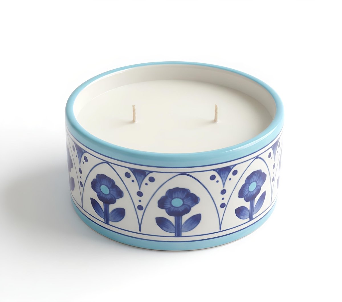 Parijat - Neelambara Blue Pottery Neelambara 22 Parijat set of 3 Parijat - Neelambara