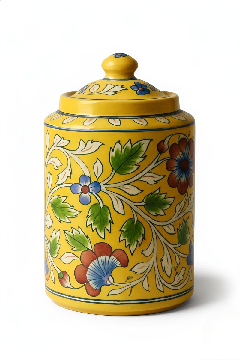 Surya Kusum Nidhi - Neelambara Blue Pottery Neelambara 25 Surya Kusum Nidhi 7*4.5 Inch Surya Kusum Nidhi - Neelambara