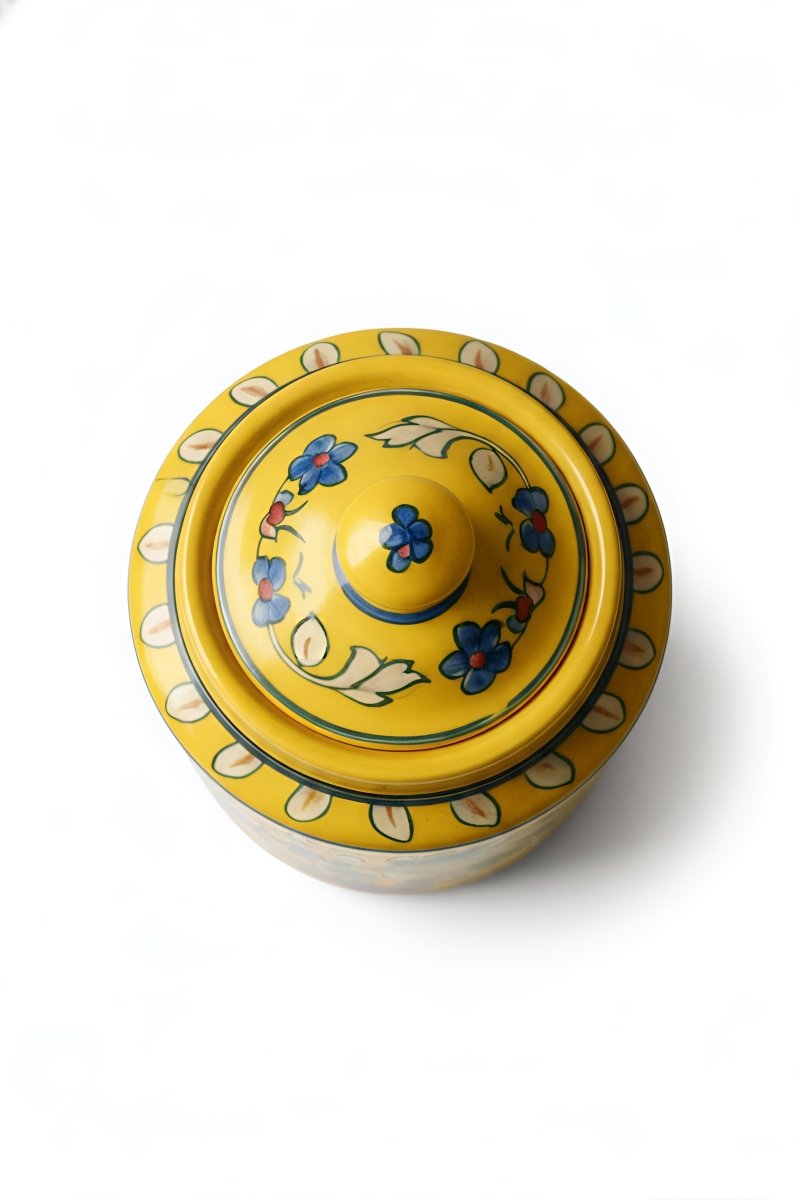 Surya Kusum Nidhi - Neelambara Blue Pottery Neelambara 25 Surya Kusum Nidhi 7*4.5 Inch Surya Kusum Nidhi - Neelambara