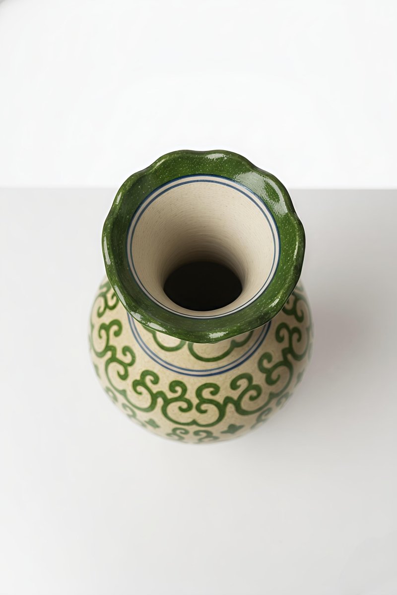 Vana Shree Surai - Neelambara Blue Pottery Neelambara 27 Vana Shree Surai 12 Inch Vana Shree Surai - Neelambara